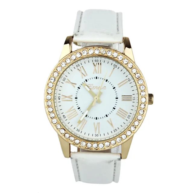 2018 New Quartz Watch Women Roman Numerals Dial Wristwatch Women's Leather Rhine 2018 New Quartz Watch Women Roman Numerals Dial Wristwatch Women's Leather Rhine