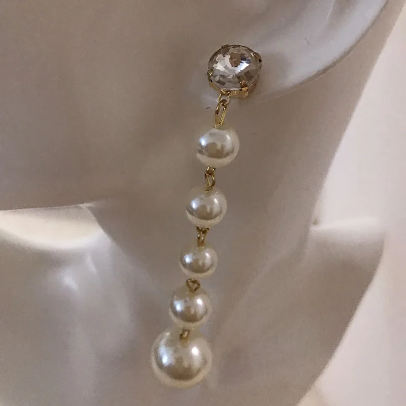

Korean fashion pearl long earrings for women/brincos 2019/boucle d'oreille femme/oorbellen/pendientes mujer moda