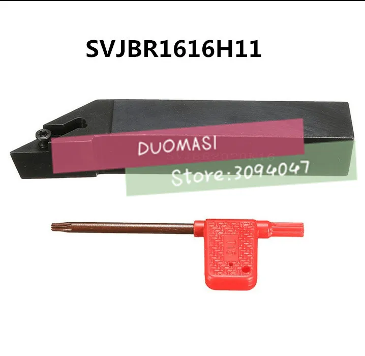 

SVJBR1616H11 16*16*100MM Metal Lathe Cutting Tools Lathe Machine CNC Turning Tools External Turning Tool Holder S-Type SVJBR/L