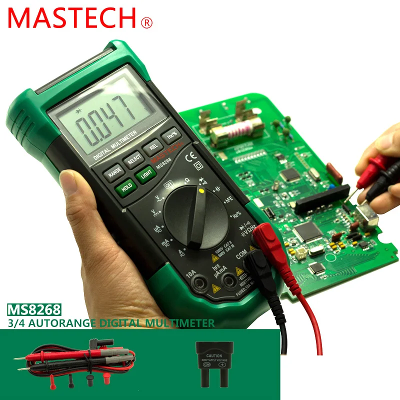 Mastech MS8268 Auto Range Digital Multimeter Full