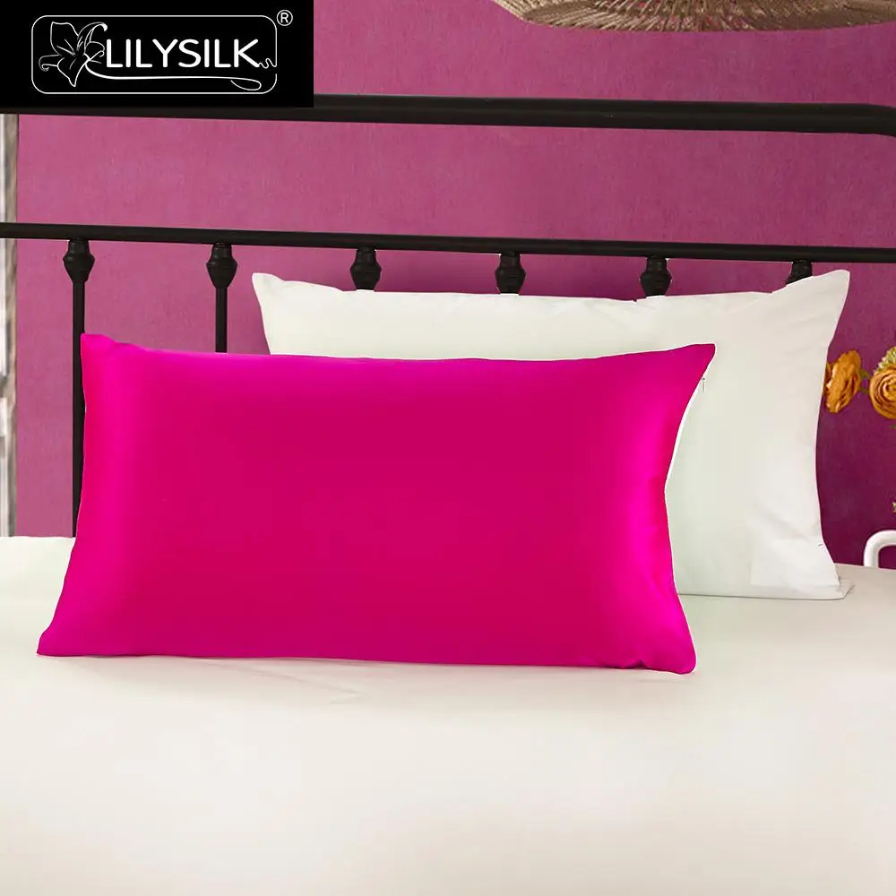Lilysilk Silk Pillowcase With Cotton Hidden Zipper 100 Pure Mulberry