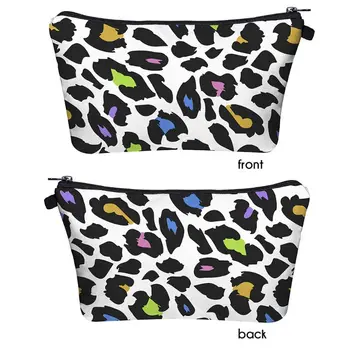 

Makeup Bag Toiletry Pouch Waterproof Cosmetic Bag with Leopard Patterns
