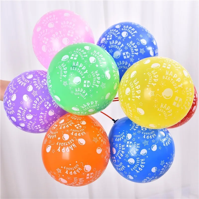 

10pcs/lot 12inch Random Colors Latex Balloons Inflatable Round Helium Air Ball Wedding Happy Birthday Party Balloons Decoration