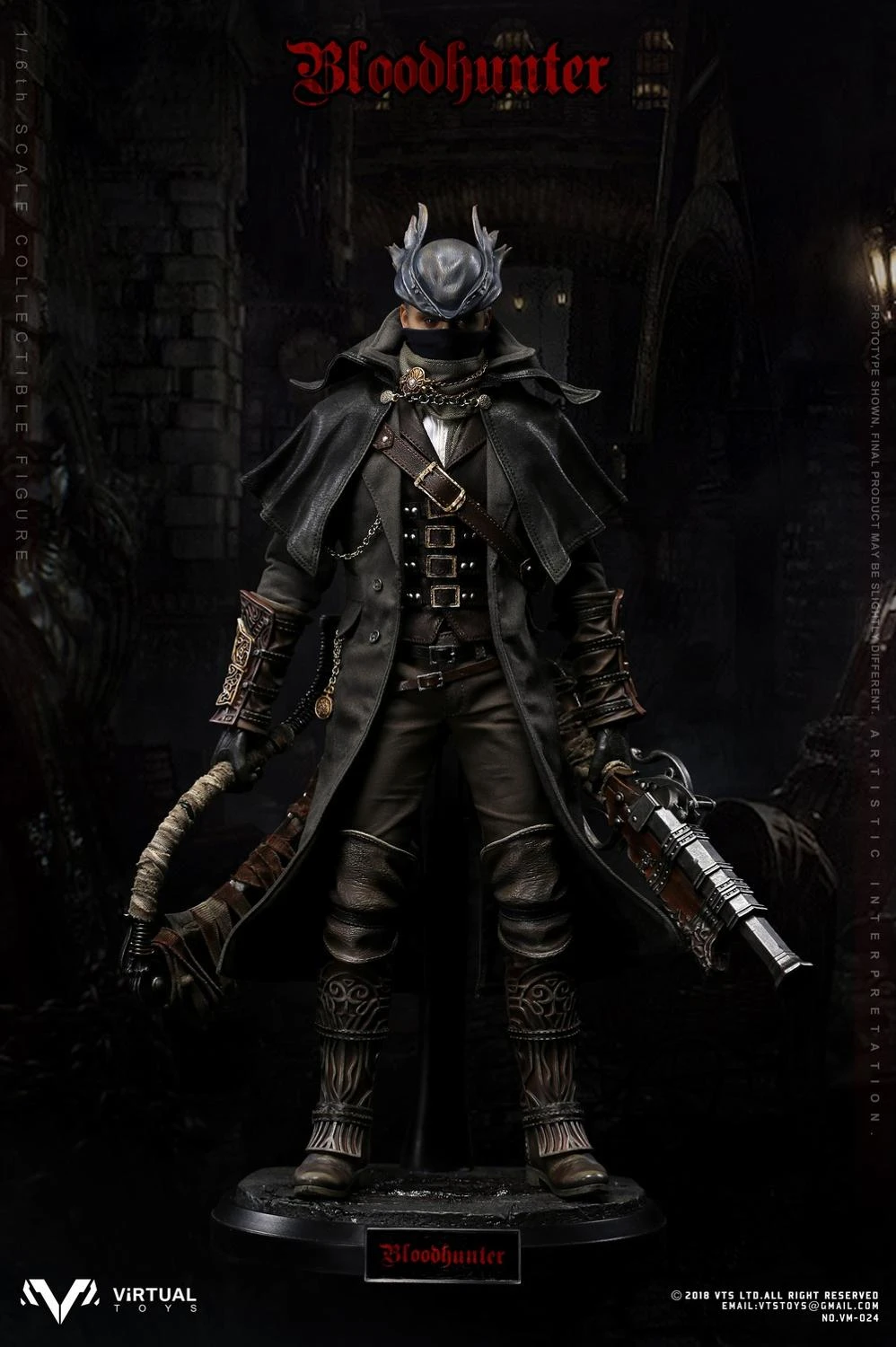 VTS TOYS VM-024 1//6 Bloodborne sangre Hunter acción figura modelo En Stock Nuevo Juguete