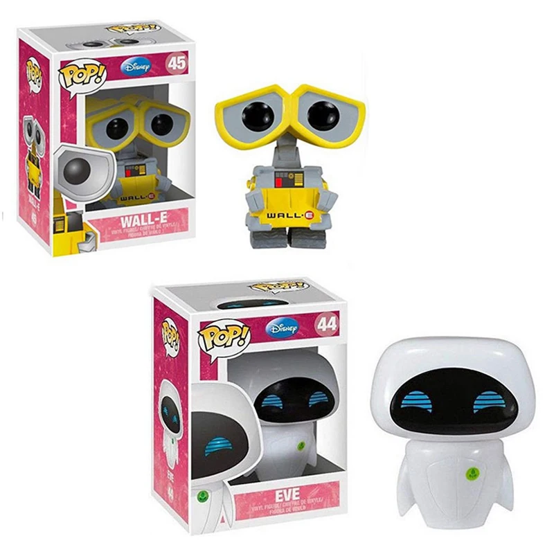 FUNKO POP disney фильм Pixar Аниме Фигурки игрушки EVE& WALL-E Виниловая фигурка Коллекция Модель игрушки для детей подарок на день рождения