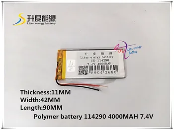 

7.4V 4000mAH 114290 (polymer lithium ion/ Li-ion battery) for Tablet pc GPS Mp3 Mp4 POWER BANK Aircraft toy plane