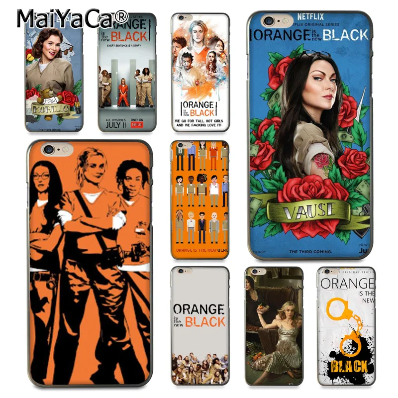 

MaiYaCa Orange is the new black poster TV Show Black Phone Accessories Case for iPhone 8 7 6 6S Plus X 10 5 5S SE 5C Coque Shell