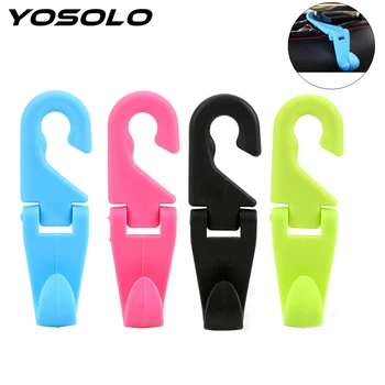 

YOSOLO 1 Piece Car Seat Back Hook Car Headrest Hanger Bag Holder for Bag Purse Cloth Grocery Auto Fastener Clip Auto Accessories