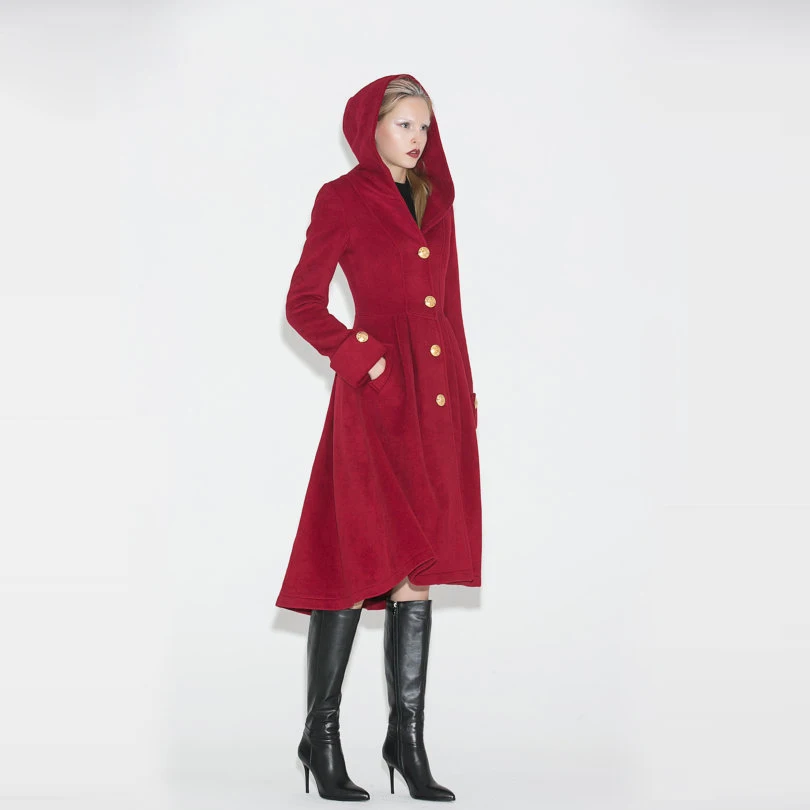 Poitrine 2018 red Élégant Long Veste Unique Mode Manteau Femme Blazer Vintage Femmes Slim Hiver Automne Blue Dark axafB8