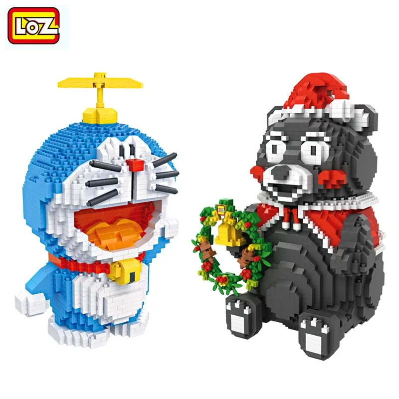 

LOZ Diamond Blocks Kumamon Anime Blocks DIY Assembly Model Brinquedos Saving Box Juguetes for Kids Toys Boy Gifts 9046- 9031