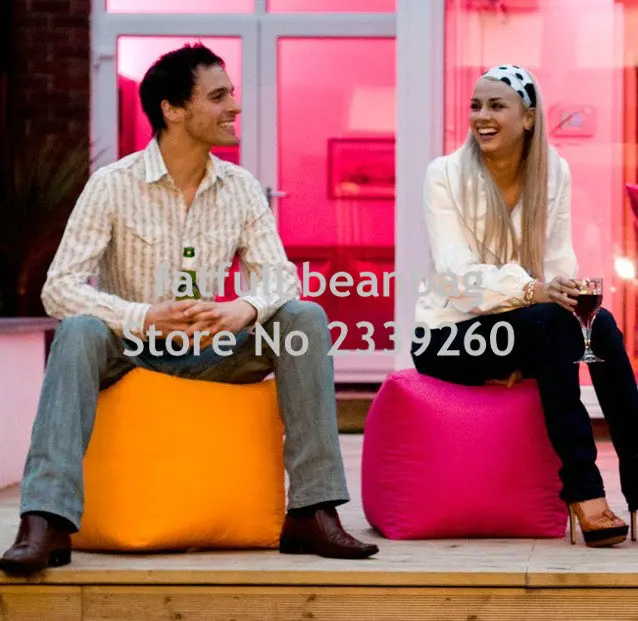COVER ONLY NO FILLER -pink bean bag sofa chair, outdoor waterproof beanbag living room furniture stool