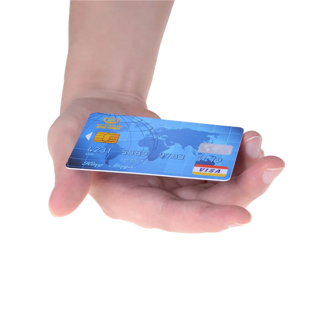 2 pcs Credit card + 1 pcs PVC Transparent bar Floating