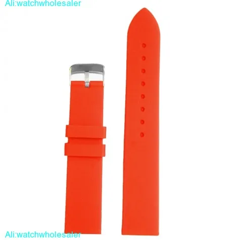 20mm Neon Red Cartoon Silicone Jelly Rubber Lady Watch Band Straps WB1086K20JB