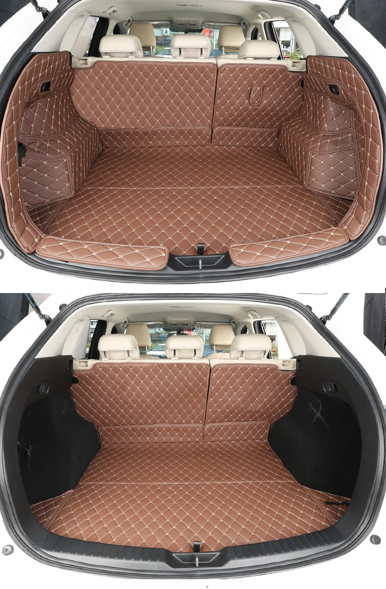 Роскошный Коврик для багажника автомобиля из волокнистой кожи для mazda CX-5 cx5 автомобильные аксессуары
