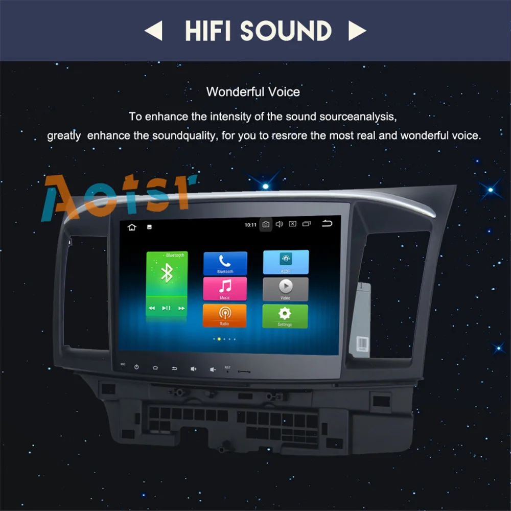 Высокое качество Android 8 0 магнитофон автомобильный DVD GPS для MITSUBISHI LANCER 2007 2017