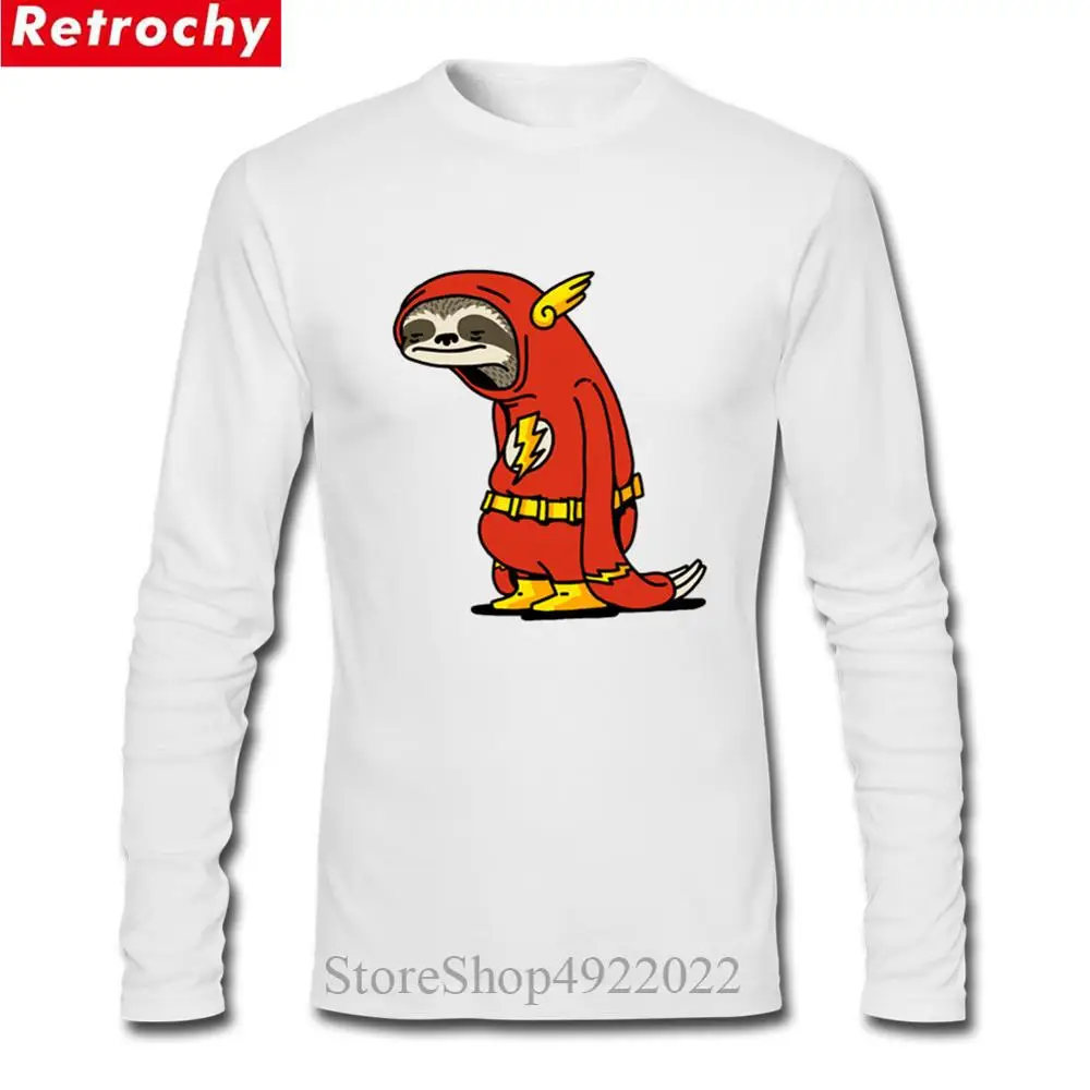 Trend Mens Sloth Party Animal Long Sleeve Gray Cotton Hooded Sweatshirt Leisure
