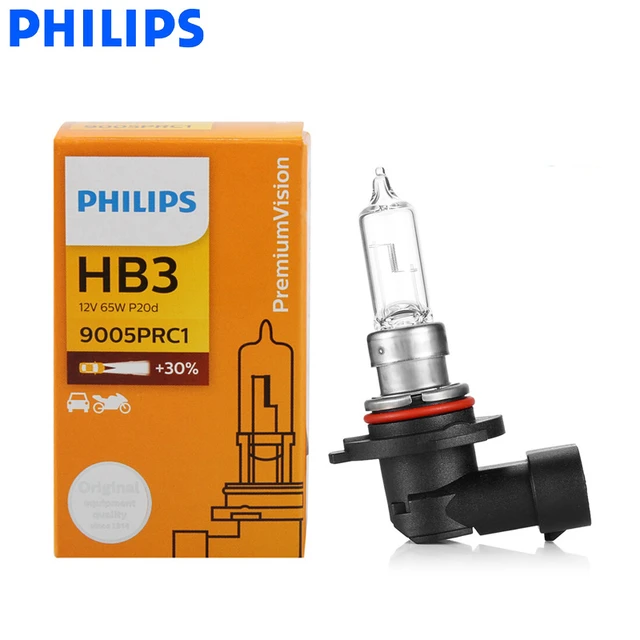 Philips HB3 9005 12V 65W P20d Premium Vision Original Auto Headlight  Standard Bulb Halogen Lamp ECE Approve 9005PR C1, 1X - AliExpress