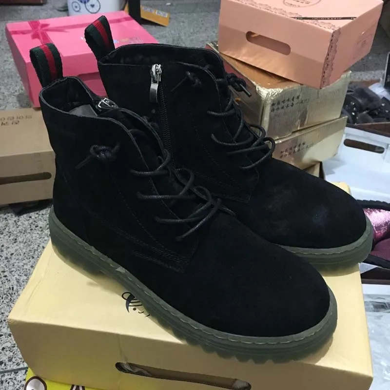 

CCTWINS KIDS winter girls genuine leather boots for children fashion martin boots baby boys brand warm shoes kids ankle boots