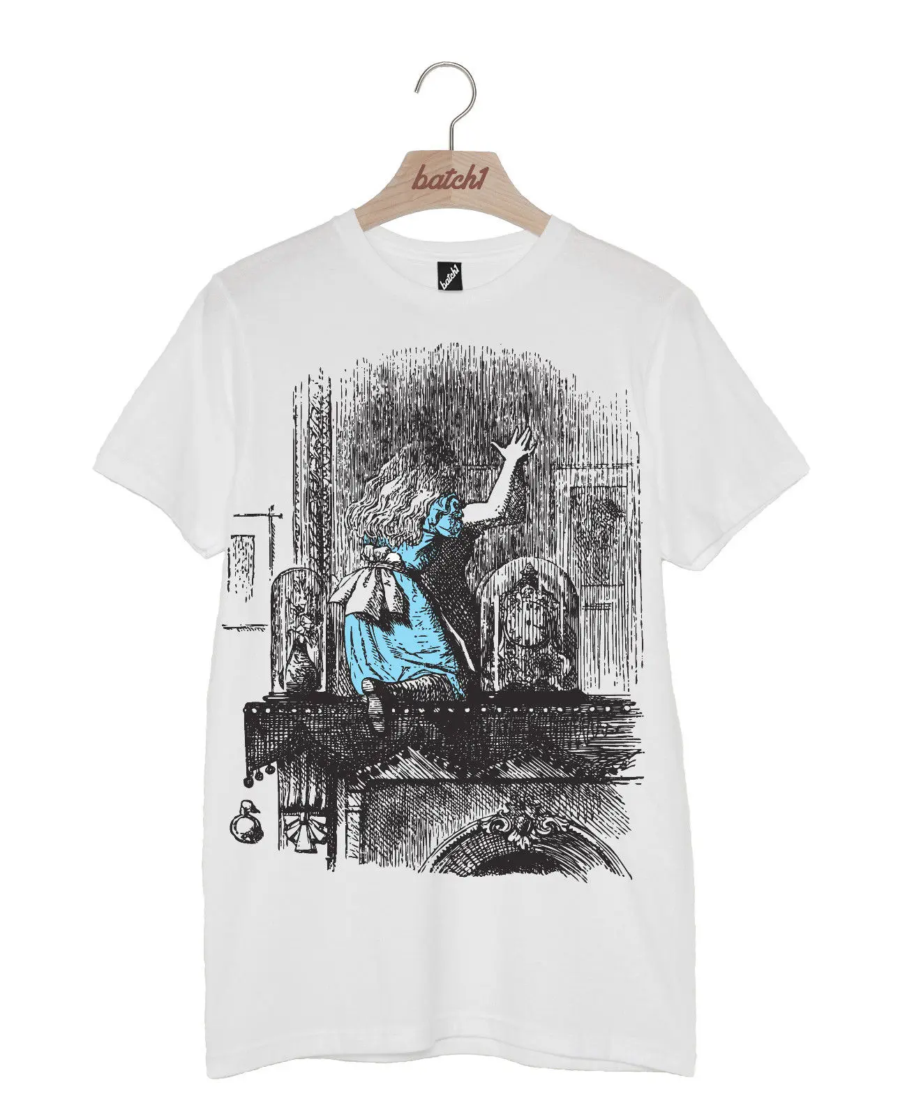 

BATCH1 ALICE IN WONDERLAND ALICE GOES THROUGH THE LOOKING GLASS UNISEX T-SHIRT New T Shirts Funny Tops Tee New Unisex Funny Tops
