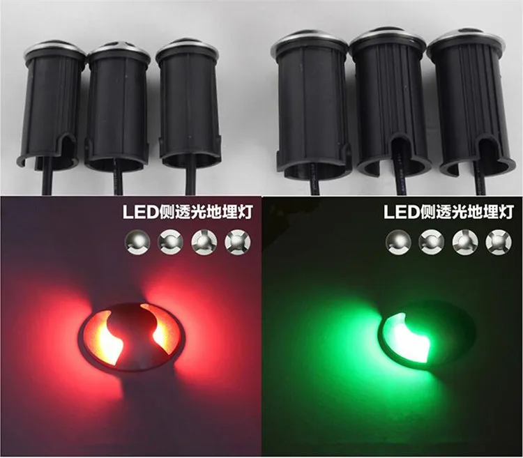 Iluminação para Jardim Deck ao ar Livre à Prova Quintal Passo Escadas Piso Água Led Inground Recesso Lâmpadas 3 w Levou Holofotes Subterrâneo d' 11 Cheap Lâmpadas subterrâneas