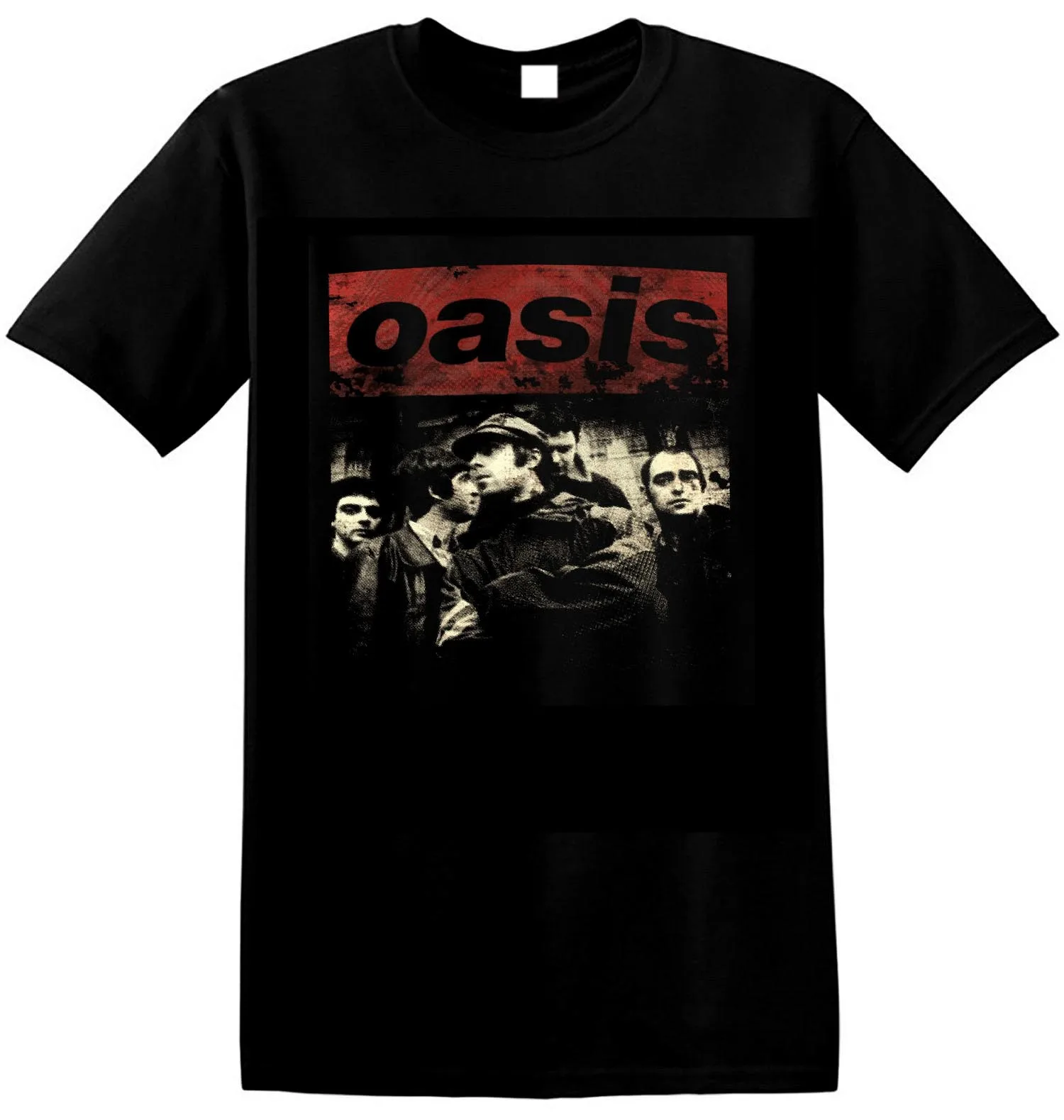 

Oasis T Shirt Graphic Print UK Vintage Classic Rock Band New Tee Shirts Mens 100% Cotton Plus Size Top Tee Homme T-shirt
