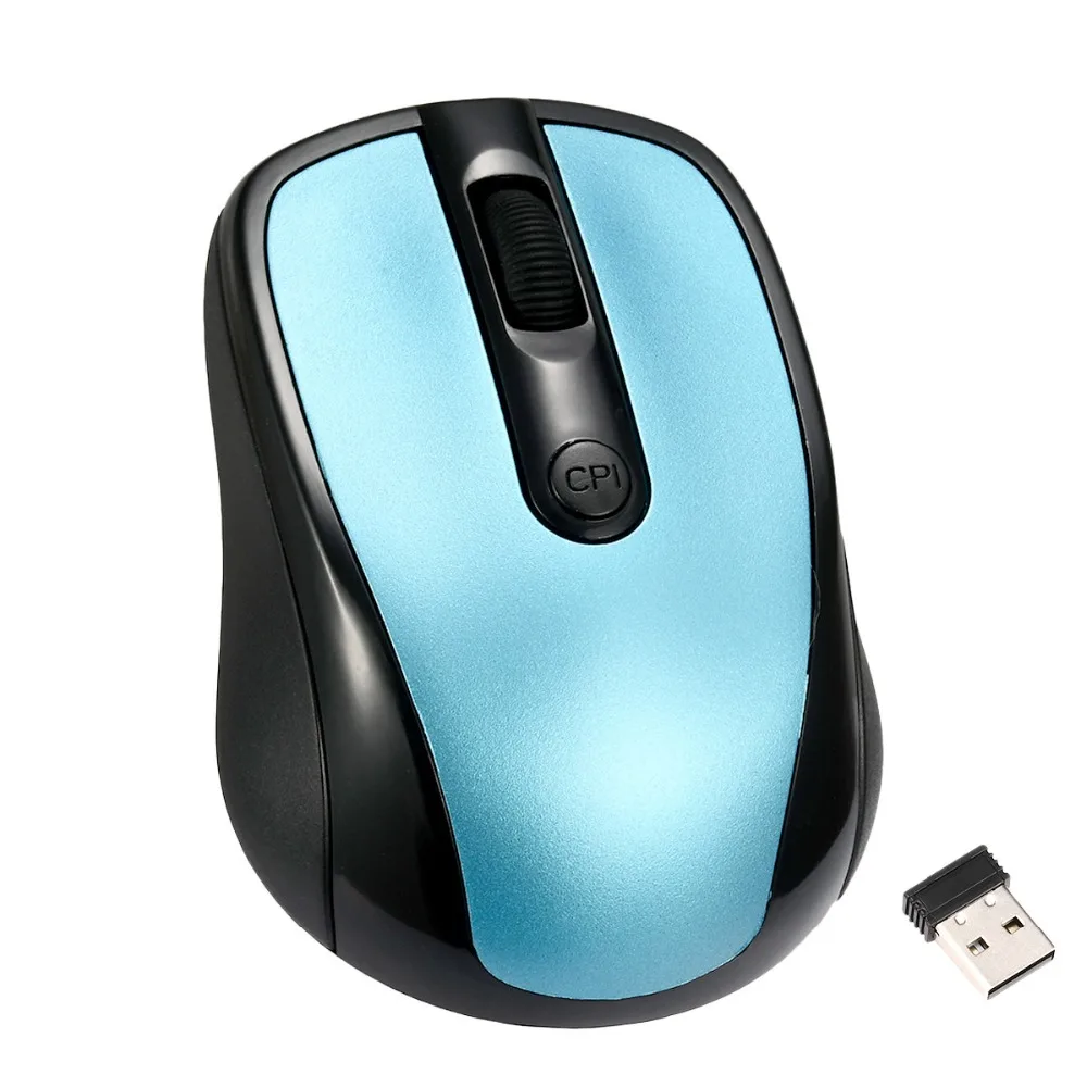 

New Style 2.4G Wireless Mouse Portable Optical 3 Buttons 1200 DPI Mice Black Blue Gray Red Color Mouse For Computer PC Laptop