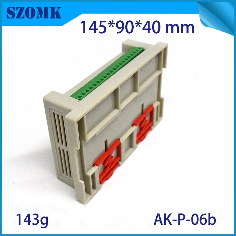 plastic din rail enclosure box junction housing abs control enclosure szomk din boxes power supply distribution project case   (6)