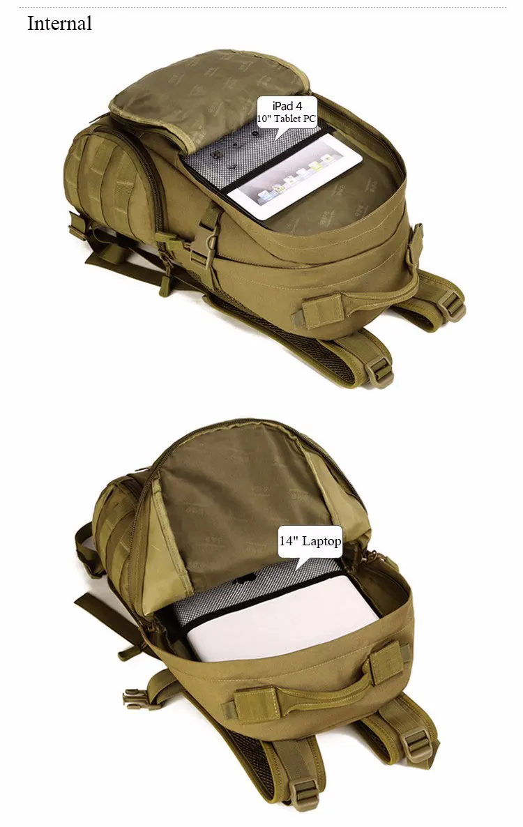 В стиле милитари тактический рюкзак 14 "ноутбук рюкзаки туристический открытый Спортивные сумки Пеший Туризм Кемпинг Рыбалка охотничий