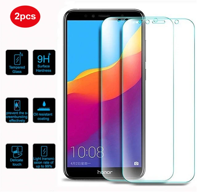 Закаленное стекло для Huawei Honor 7C 2 упаковки Защита экрана 5 45 7A Pro 7/5 99 дюйма