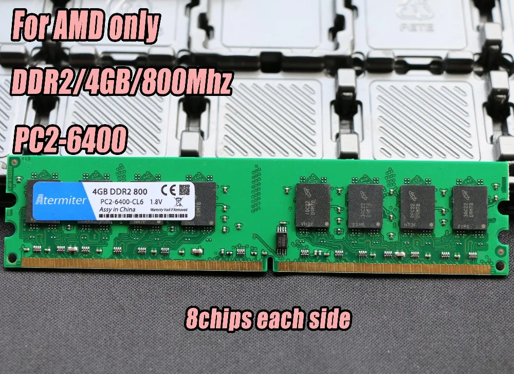 جديد 4 GB DDR2 PC2-6400 800 MHz ل حاسوب شخصي مكتبي DIMM ذاكرة عشوائية Ram 240 دبابيس ل AMD نظام عالية متوافق كل جانب 8 رقائق جديد 4 GB DDR2 PC2-6400 800 MHz ل حاسوب شخصي مكتبي DIMM ذاكرة عشوائية Ram 240 دبابيس ل AMD نظام عالية متوافق كل جانب 8 رقائق