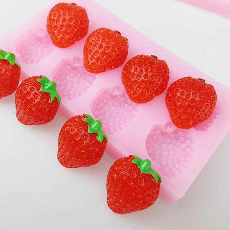 

Sugarcraft Strawberry Silicone Fondant Cutter Cake Molds Fondant Mold Fondant Cake Decorating Tools Sugarcraft Kitchen Bakeware
