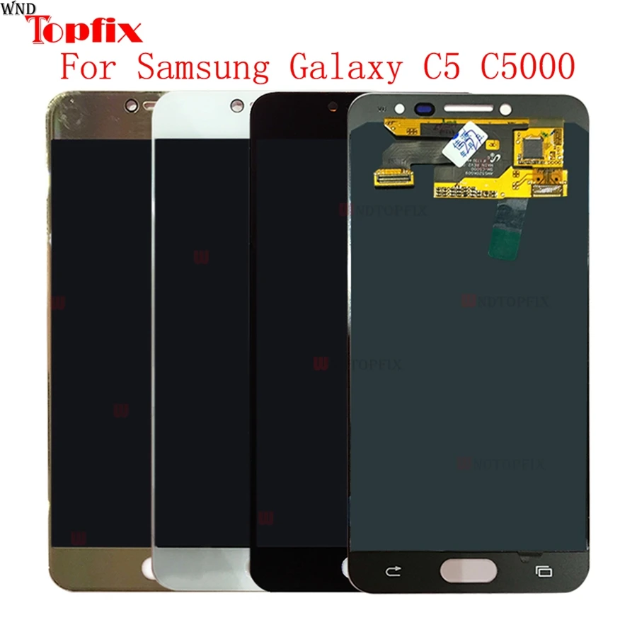 In Stock Super AMOLED For SAMSUNG C5 C5000 LCD Display Touch Screen Digitizer Assembly 5.2Inch LCD Replacement For SAMSUNG C5   (5)