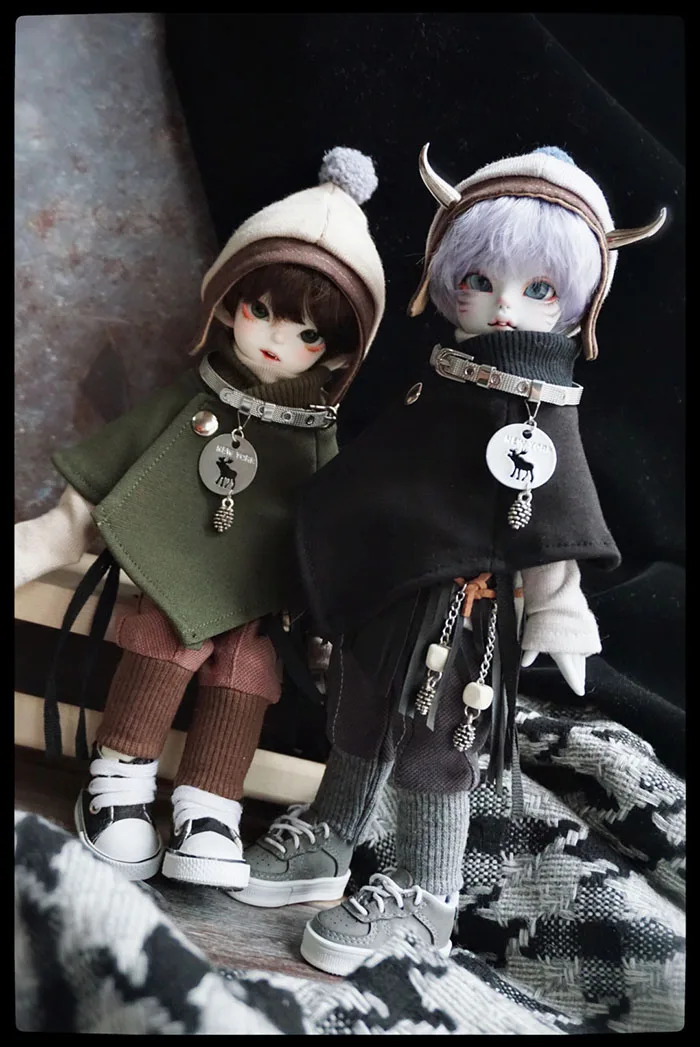 

1/6 1/4 BJD Doll cloths fashion set hoodies for 1/3 1/4 bjd doll