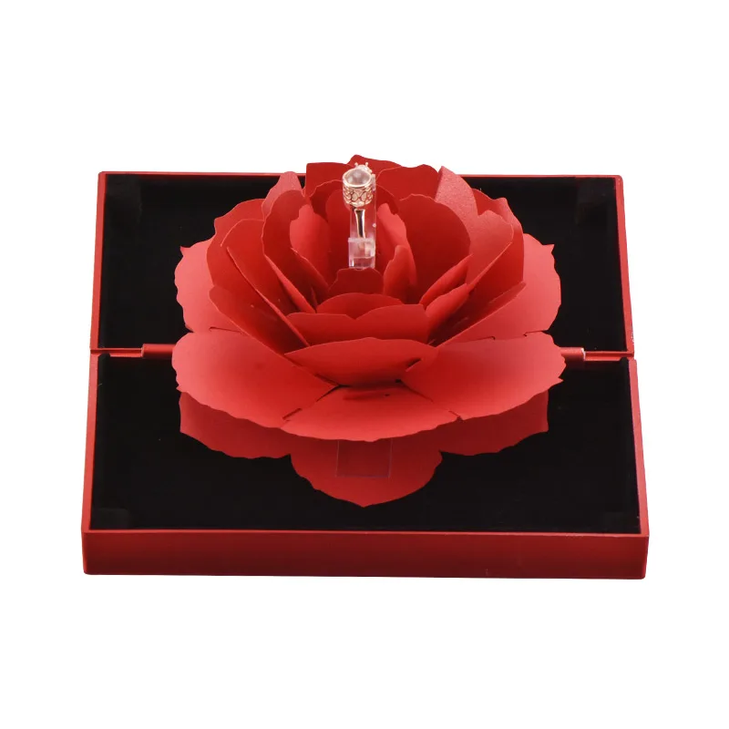 Свадебное украшение розы, изысканная Высококачественная подарочная коробка с шармом, AAA циркониевое кольцо, 100 язык, я люблю тебя, праздничный подарок