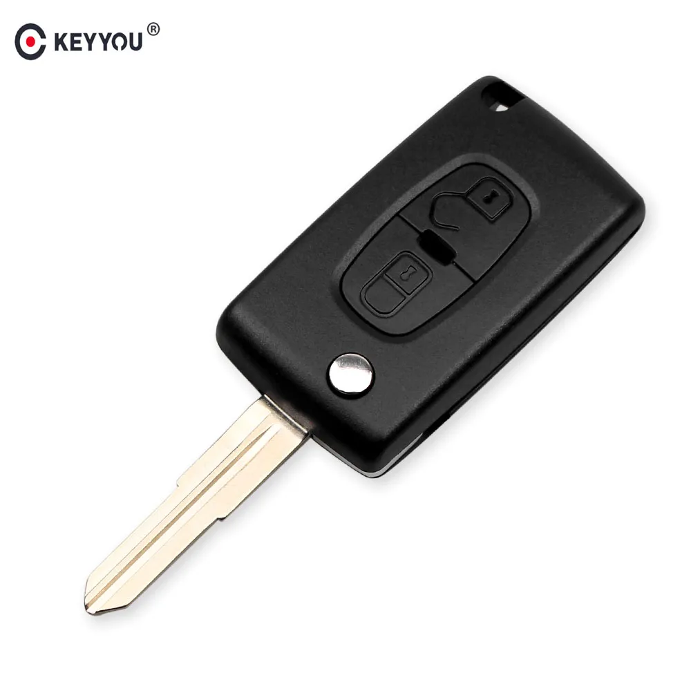 Запасной чехол KEYYOU для автомобильного ключа с 2 кнопками PEUGEOT 4007 ET 4008 Citroen C Crosser C4