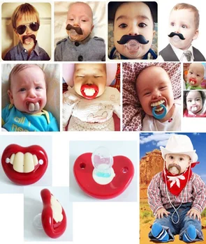 1 pic Soother Silicone funny pacifiers Product for Baby pacifier clip nipple Feeding Bottle children's nibbler Safes teether