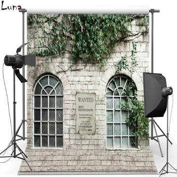 

MEHOFOTO New Fabric Polyester Photography Background For Wedding Brick Wall House Vinyl Background For Children Photo Studio 460