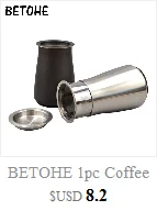 BETOHE ручной мини-кофеварка, кофе, принимающих струйный фильтр кофейник, набор дома Лох 304 из нержавеющей стали чашки 350 мл