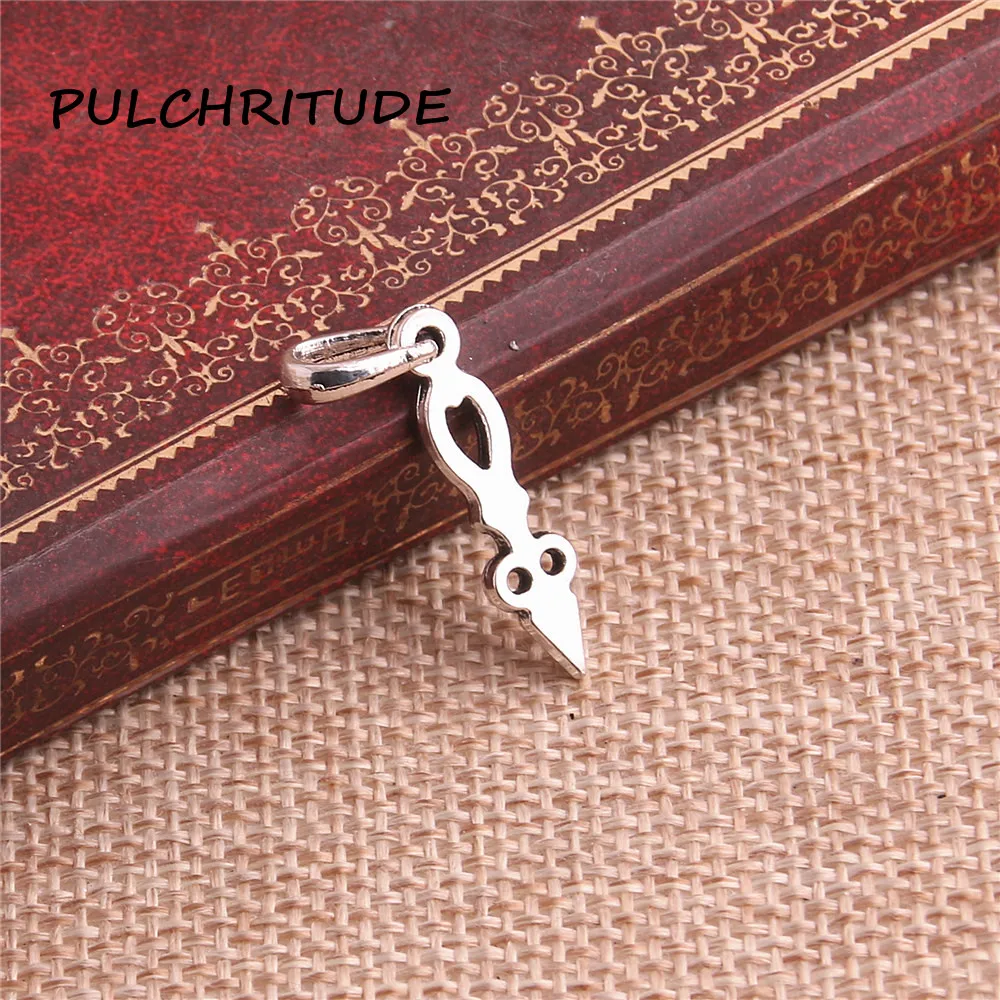 PULCHRITUDE 15 шт металлический сплав античные цвета бусы Подвеска часы амулет
