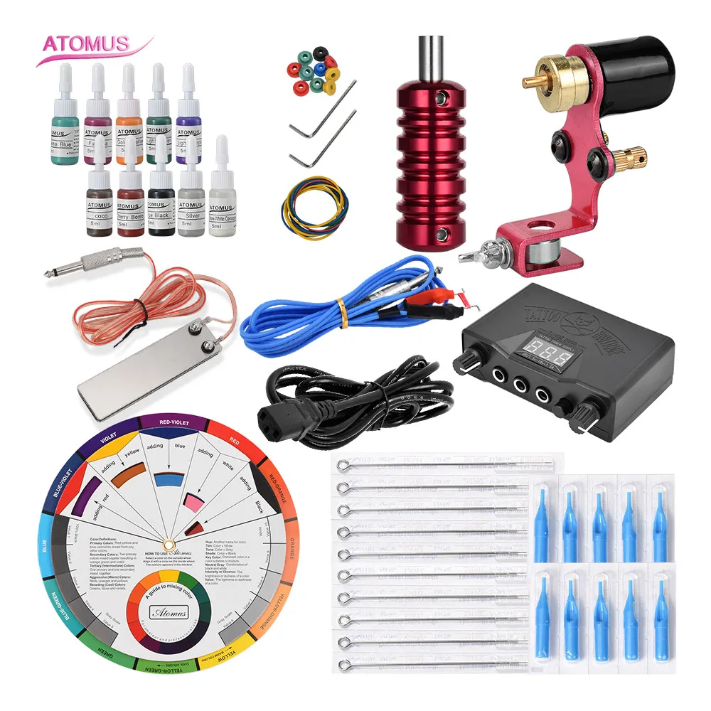 

Rotary Tattoo Machine Principiante Tatoo Rotary For Beginners Tatuagem Machine Set Professional Tattooo Tools Maquina Tattoo Kit