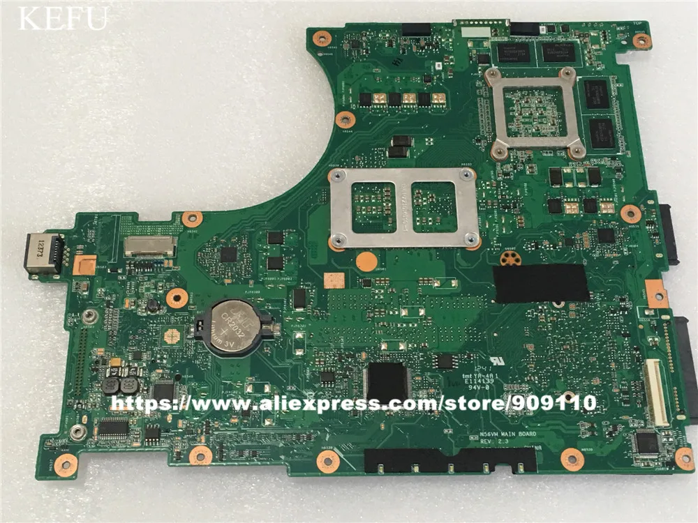 Yourui для ноутбука Asus N56VZ N56V для материнской платы N56VM REV2.3 материнская плата GT650M 2 ГБ DDR3 N13P-GT-A2 PGA989 хорошо протестирована