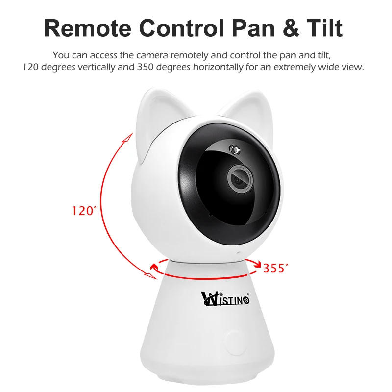 Wistino CCTV 1080P ip камера беспроводная видеонаблюдения Wifi видео детский монитор умный