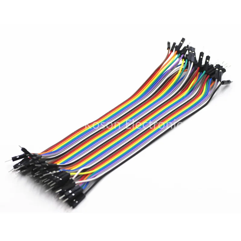 Оптовая продажа 1 ряд 40 шт. кабель dupont перемычка линия Папа папа 20 см 1P для arduino|line