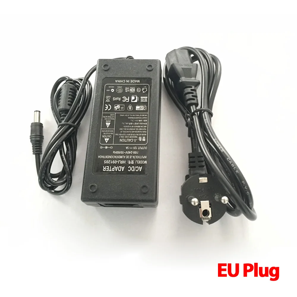 HOT 12V 60W AC Adapter Power Supply for LCD CCTV Camera LED Strip Light 12V 5A