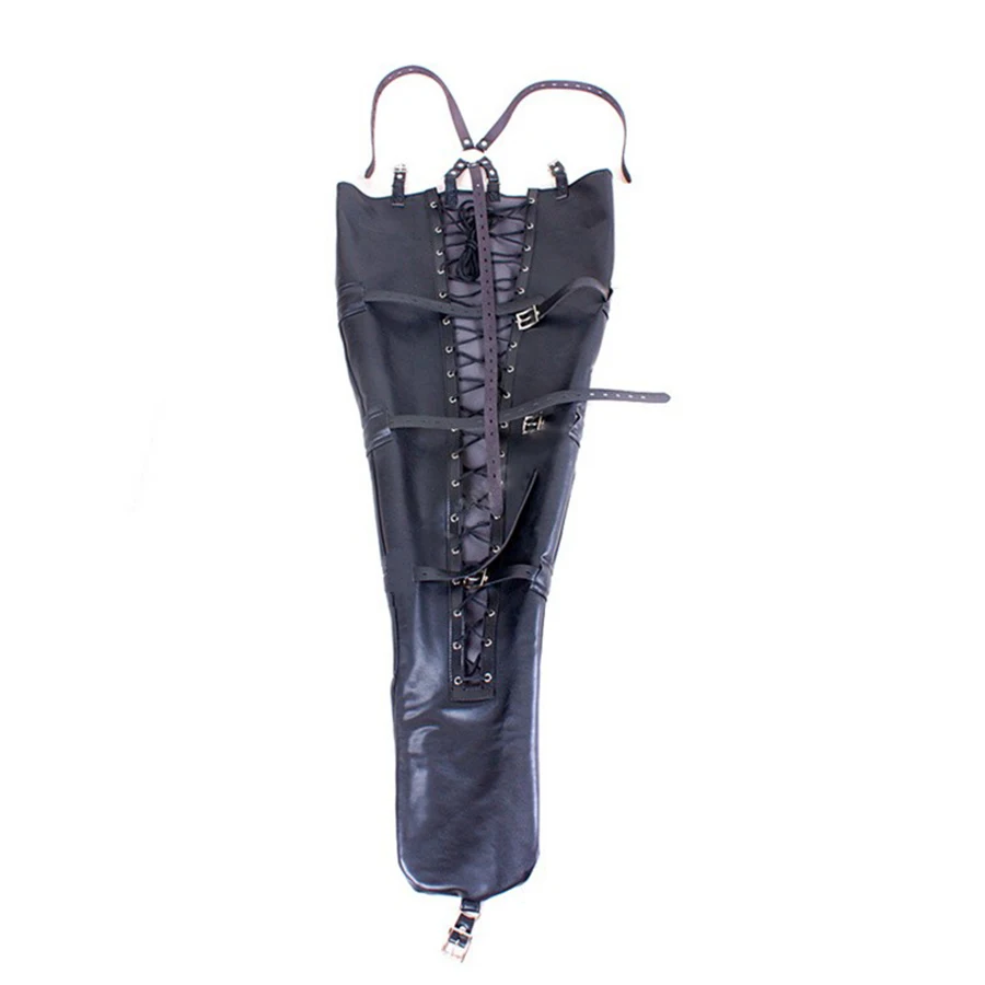Сексуальный корсет, Кожа Веревка для ног, Русалка, тело мешок смирительная рубашка Dildos беспроводной пульт для смирительная рубашка для