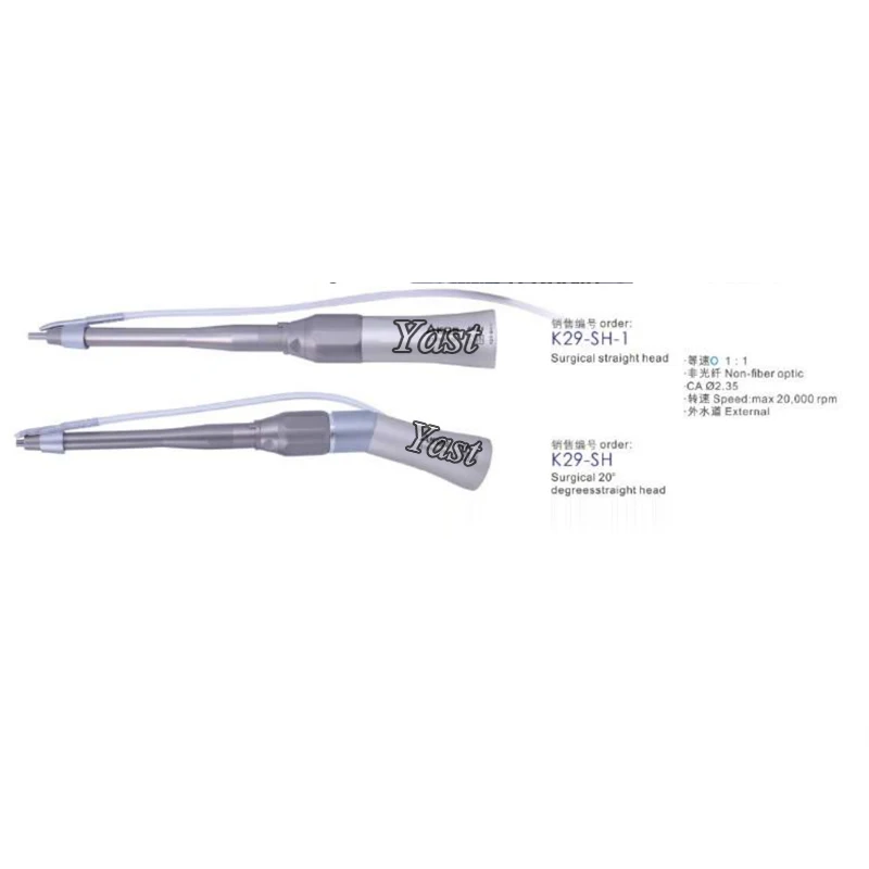 

Dental Low Speed Handpiece 20 degree Angle Micro Surgery Surgical Straight Handpiece Dentist Tools