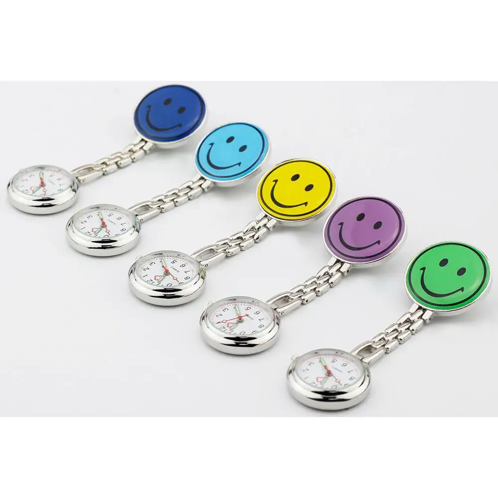 Mrwonder Smiley карманные часы унисекс красочные модные повседневные кварцевые