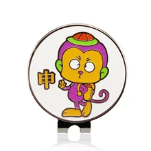 1,1" милый сплав обезьяны металлический мяч для гольфа Mark w магнитный зажим для кепки для игры в гольф профессиональный гольф аксессуар для клюшки