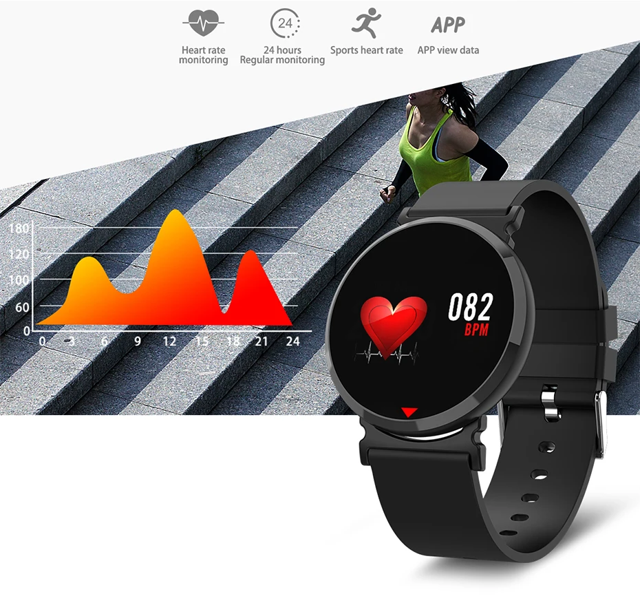 smart watch blood pressure heart rate monitor (5)
