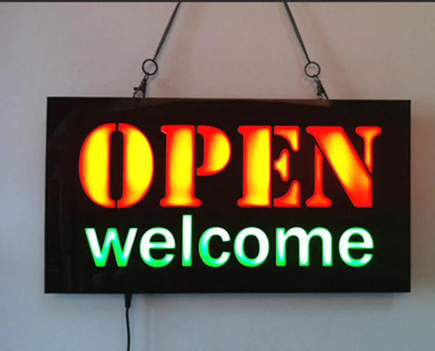 led open sign